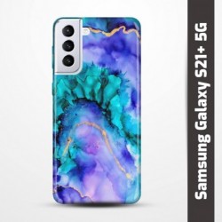 Pružný obal na Samsung Galaxy S21+ 5G s motivem Marble