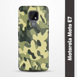 Pružný obal na Motorola Moto E7 s motivem Maskáč
