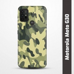 Pružný obal na Motorola Moto G30 s motivem Maskáč