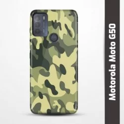 Pružný obal na Motorola Moto G50 s motivem Maskáč