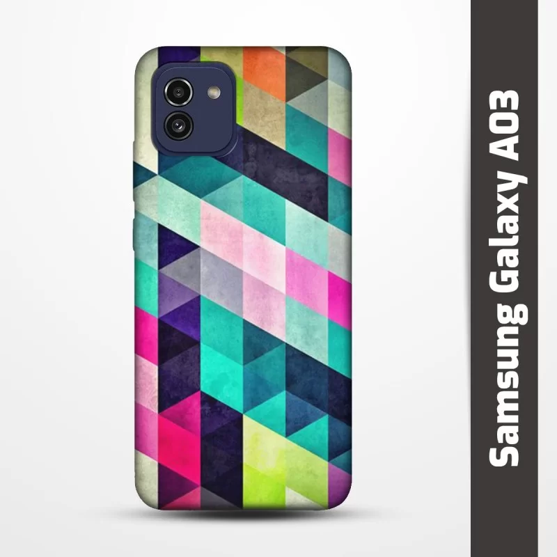 Pružný obal na Samsung Galaxy A03 s motivem Colormix