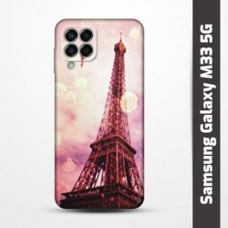 Pružný obal na Samsung Galaxy M33 5G s motivem Paris