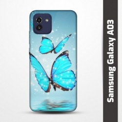 Pružný obal na Samsung Galaxy A03 s motivem Motýli