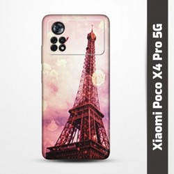 Pružný obal na Xiaomi Poco X4 Pro 5G s motivem Paris