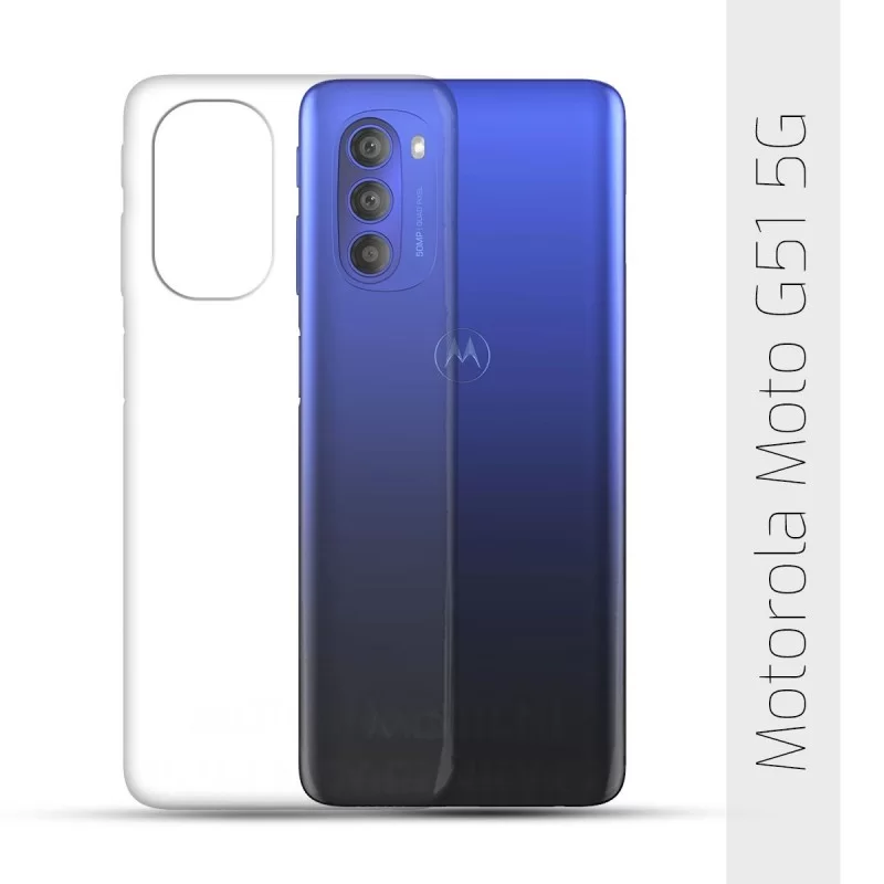 Obal na Motorola Moto G51 5G | Průhledný pružný obal