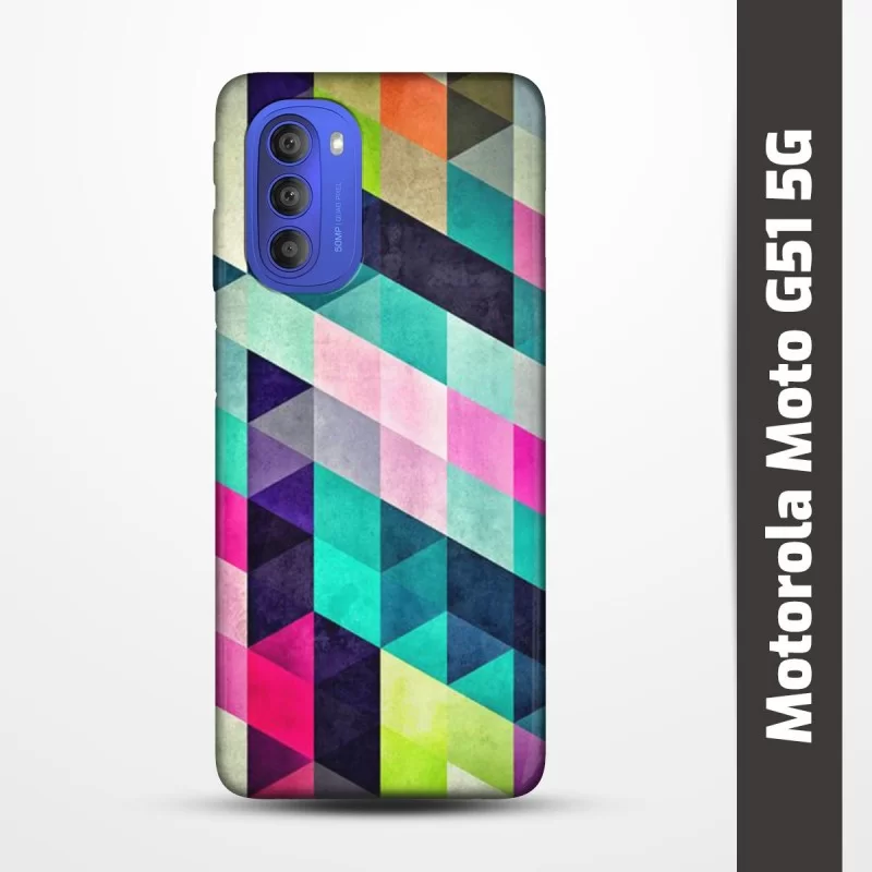 Pružný obal na Motorola Moto G51 5G s motivem Colormix