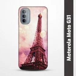Pružný obal na Motorola Moto G31 s motivem Paris