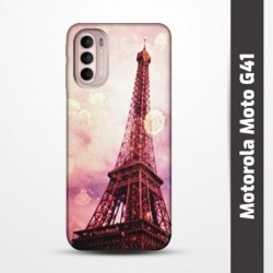 Pružný obal na Motorola Moto G41 s motivem Paris