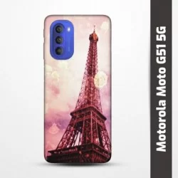 Pružný obal na Motorola Moto G51 5G s motivem Paris
