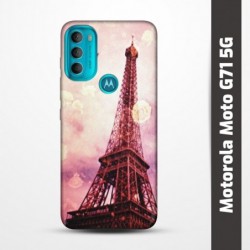 Pružný obal na Motorola Moto G71 5G s motivem Paris