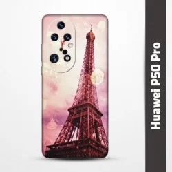Pružný obal na Huawei P50 Pro s motivem Paris
