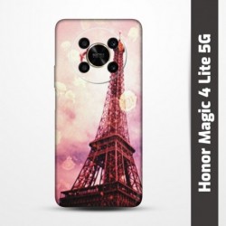 Pružný obal na Honor Magic 4 Lite 5G s motivem Paris