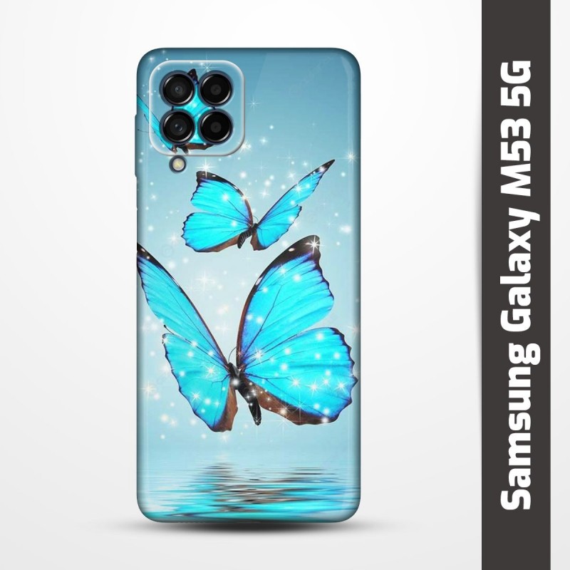 Pružný obal na Samsung Galaxy M53 5G s motivem Motýli