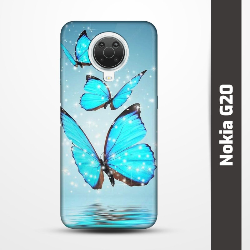 Pružný obal na Nokia G20 s motivem Motýli
