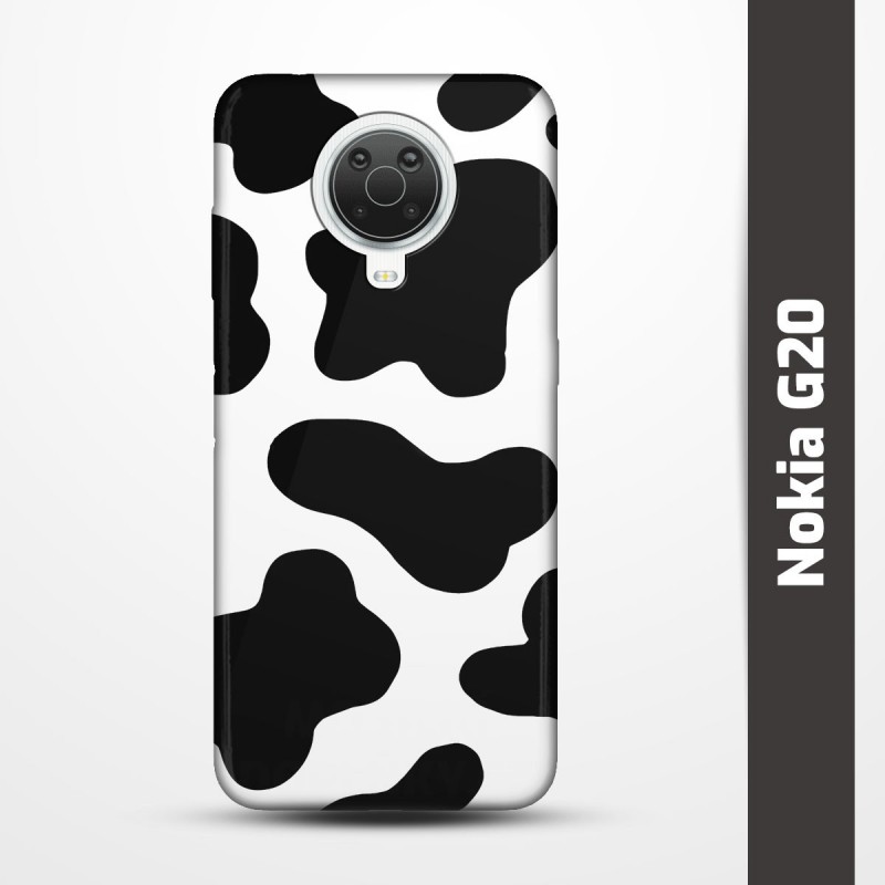 Pružný obal na Nokia G20 s motivem Cow