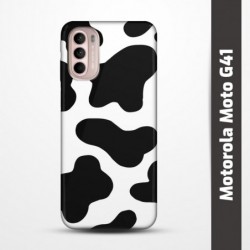 Pružný obal na Motorola Moto G41 s motivem Cow