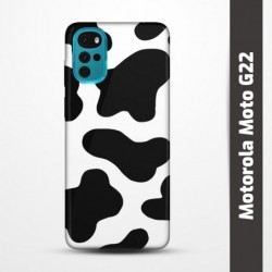 Pružný obal na Motorola Moto G22 s motivem Cow