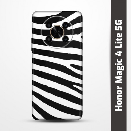 Pružný obal na Honor Magic 4 Lite 5G s motivem Zebra