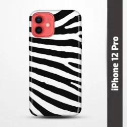 Pružný obal na iPhone 12 Pro s motivem Zebra