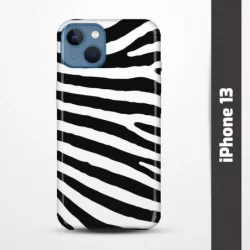 Pružný obal na iPhone 13 s motivem Zebra