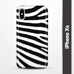 Pružný obal na iPhone Xs s motivem Zebra