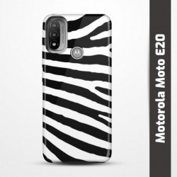 Pružný obal na Motorola Moto E20 s motivem Zebra