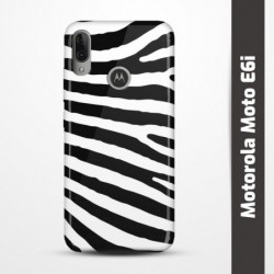 Pružný obal na Motorola Moto E6i s motivem Zebra