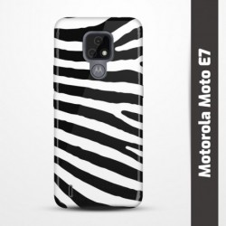 Pružný obal na Motorola Moto E7 s motivem Zebra