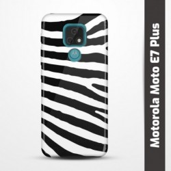Pružný obal na Motorola Moto E7 Plus s motivem Zebra