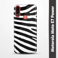 Pružný obal na Motorola Moto E7 Power s motivem Zebra