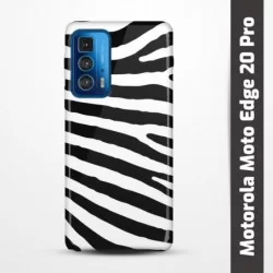Pružný obal na Motorola Moto Edge 20 Pro s motivem Zebra