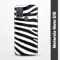 Pružný obal na Motorola Moto G10 s motivem Zebra