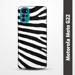 Pružný obal na Motorola Moto G22 s motivem Zebra
