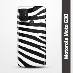 Pružný obal na Motorola Moto G30 s motivem Zebra