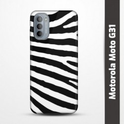 Pružný obal na Motorola Moto G31 s motivem Zebra