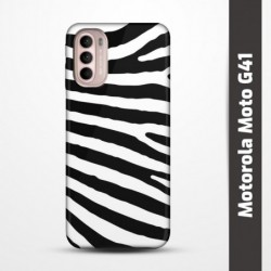 Pružný obal na Motorola Moto G41 s motivem Zebra
