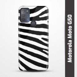 Pružný obal na Motorola Moto G50 s motivem Zebra