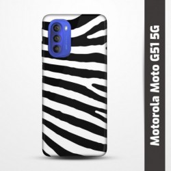 Obal na Motorola Moto G51 5G s potiskem-Zebra