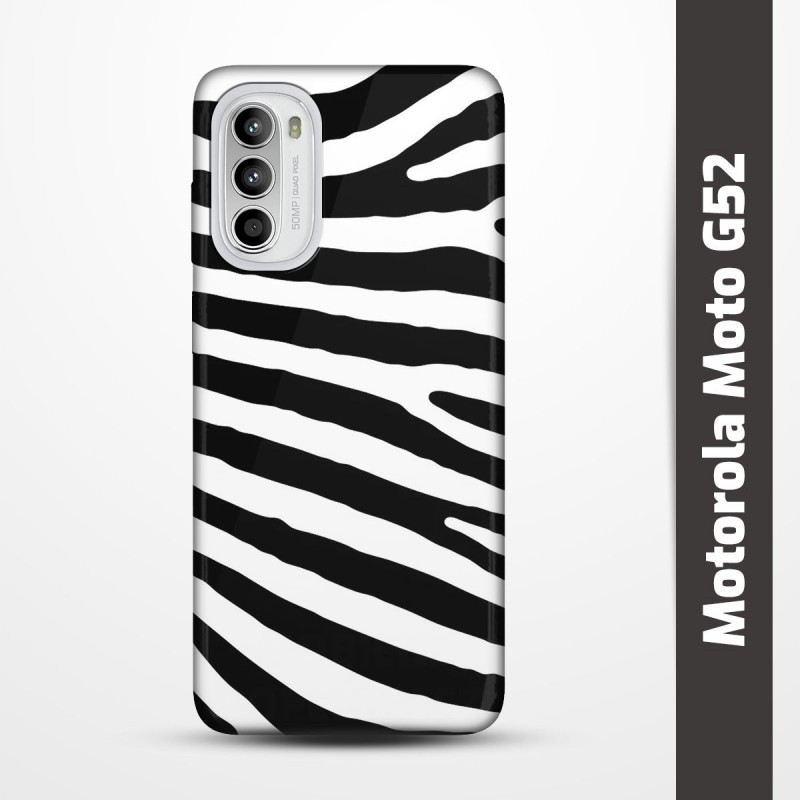 Pružný obal na Motorola Moto G52 s motivem Zebra