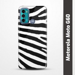 Pružný obal na Motorola Moto G60 s motivem Zebra