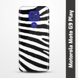 Pružný obal na Motorola Moto G9 Play s motivem Zebra
