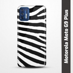 Pružný obal na Motorola Moto G9 Plus s motivem Zebra