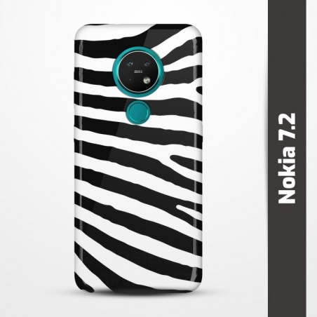 Obal na Nokia 7.2 s potiskem-Zebra