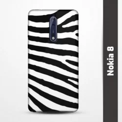 Pružný obal na Nokia 8 s motivem Zebra