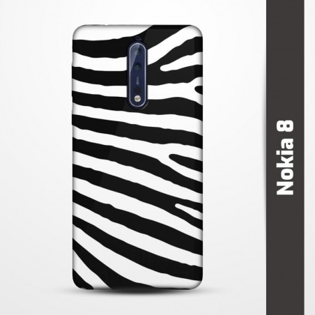 Obal na Nokia 8 s potiskem-Zebra