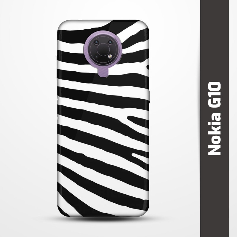 Pružný obal na Nokia G10 s motivem Zebra