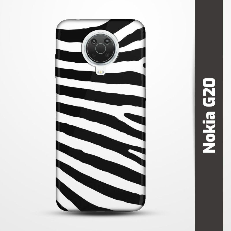 Pružný obal na Nokia G20 s motivem Zebra
