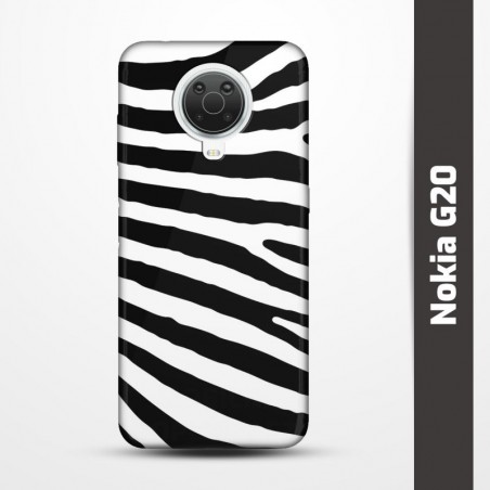Obal na Nokia G20 s potiskem-Zebra