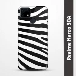 Pružný obal na Realme Narzo 30A s motivem Zebra