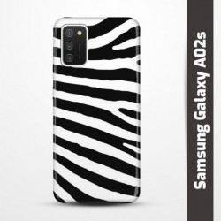 Pružný obal na Samsung Galaxy A02s s motivem Zebra